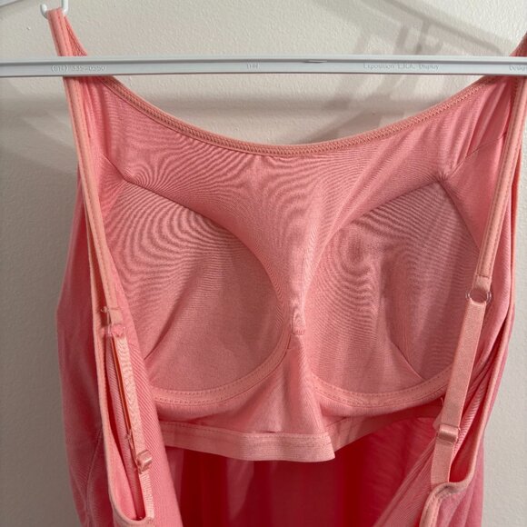 NWOT Pink Tank Top with Built-in Bra - Picture 8 of 11